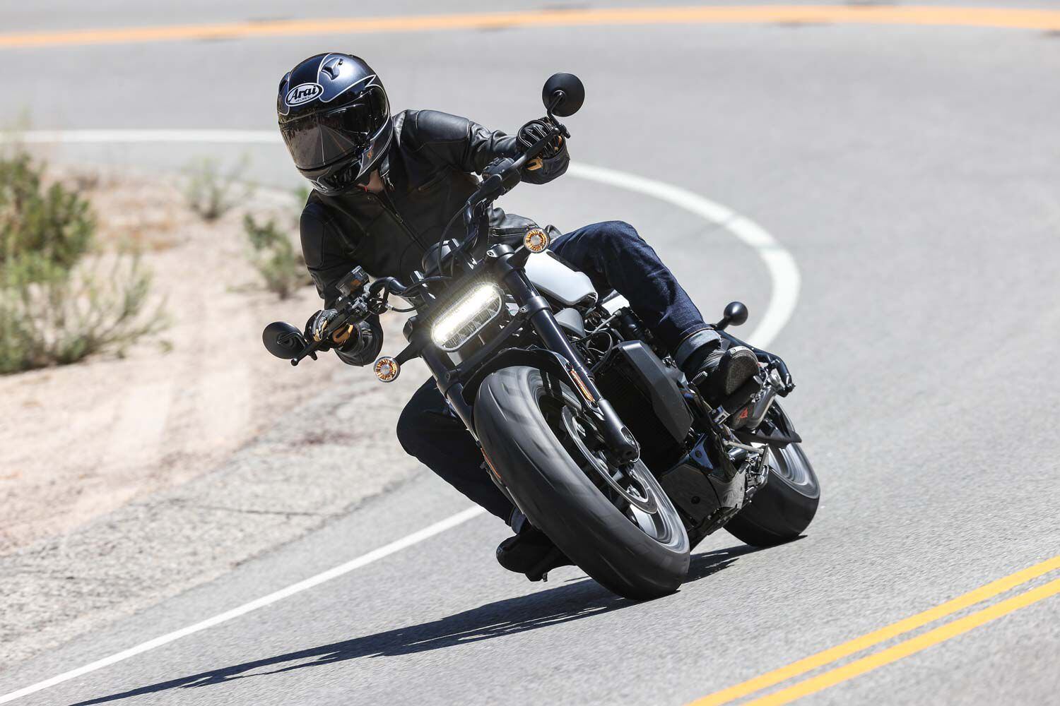 Cruise control, dedicated infotainment controls, and menu-control buttons take up significant real estate on the switch gear and make it easy to navigate through the various menus displayed on the 4-inch-round TFT dash. A turn-by-turn map can be displayed on screen through the Harley-Davidson app.