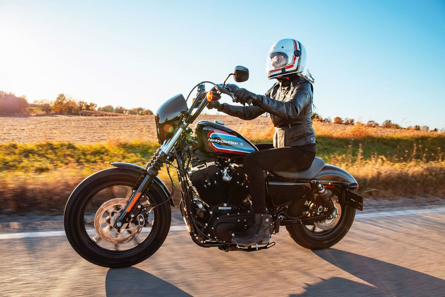 There will be just three Sportster models in the 2021 lineup for North America, including this Iron 1200 (the series has completely disappeared from the European lineup).