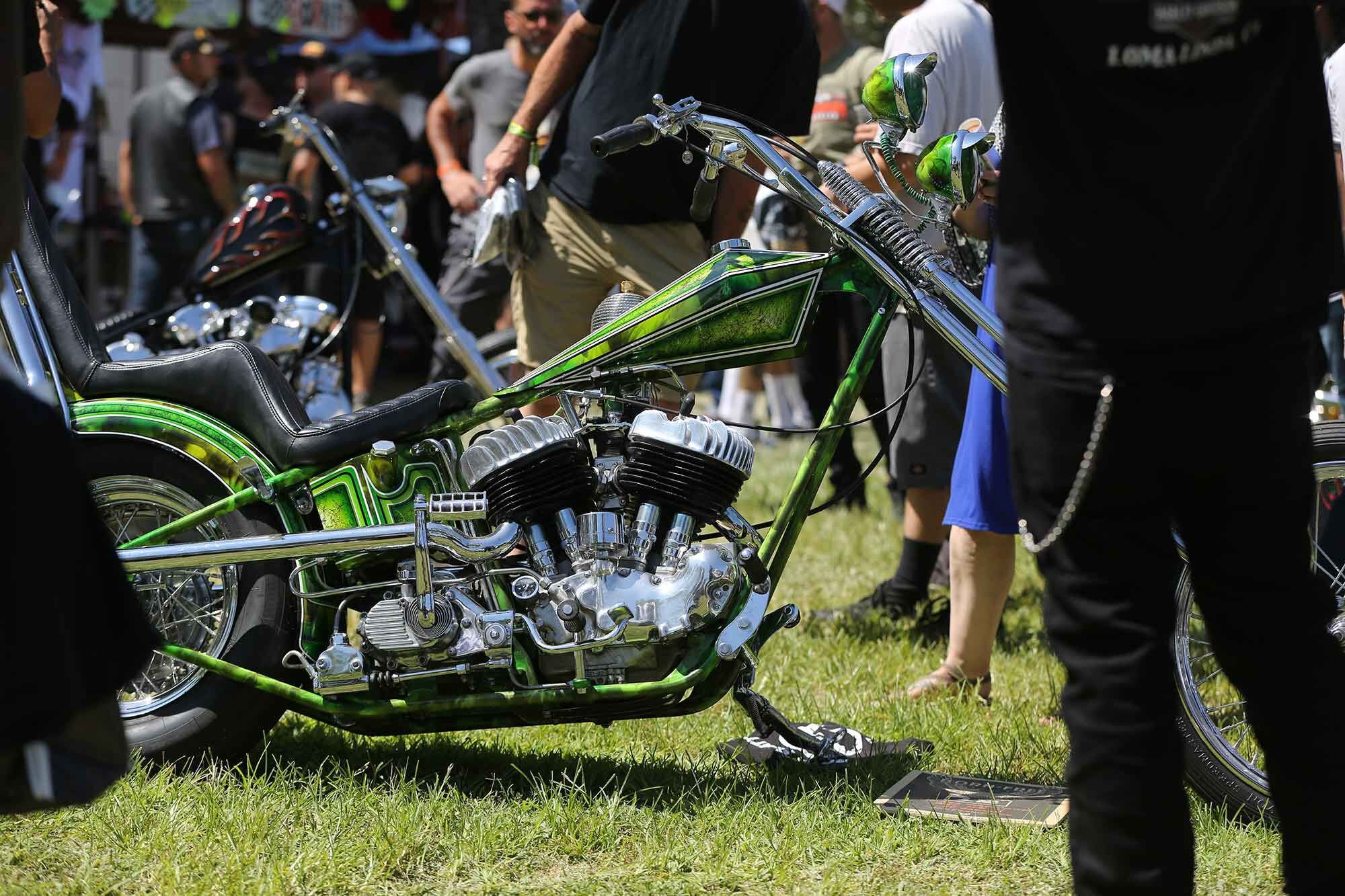 From flathead to Revolution Max, V-twin history is well represented at Born-Free.