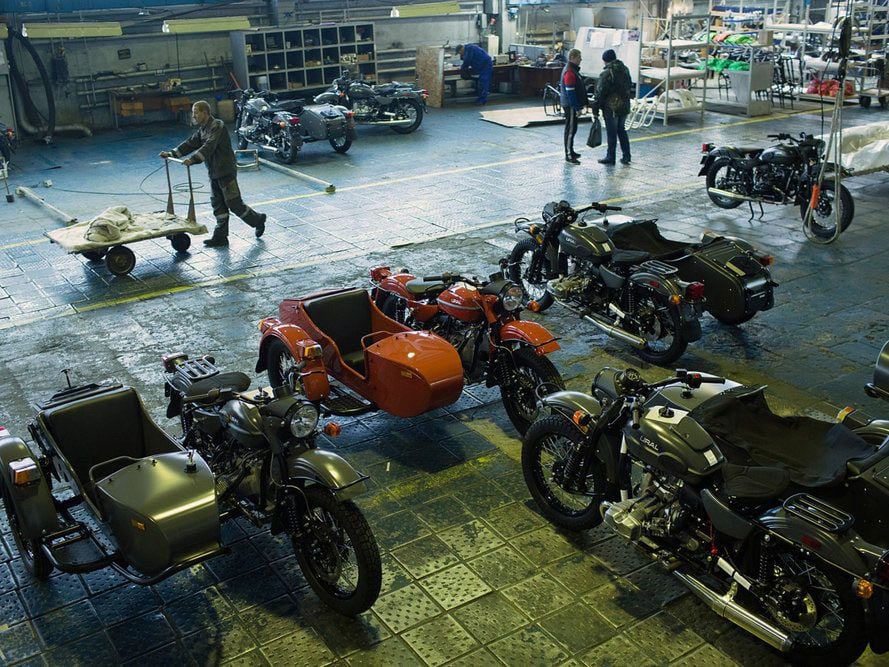 A look inside the Ural motorcycle factory in Irbit, Russia. Amid Russia’s war on Ukraine, Ural is adjusting its logistics so it can continue manufacturing its iconic two-wheel sidecar motorcycles.