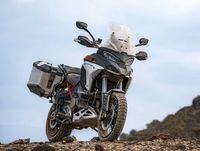 2023 Ducati Multistrada V4 parked on mountain dirt road