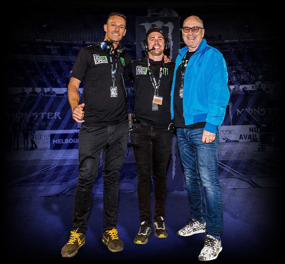 SX Global bosses, left to right: Adam Bailey, Ryan Sanderson, Tony Cochrane.