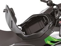 2024 Kawasaki Ninja e 1 battery compartment details