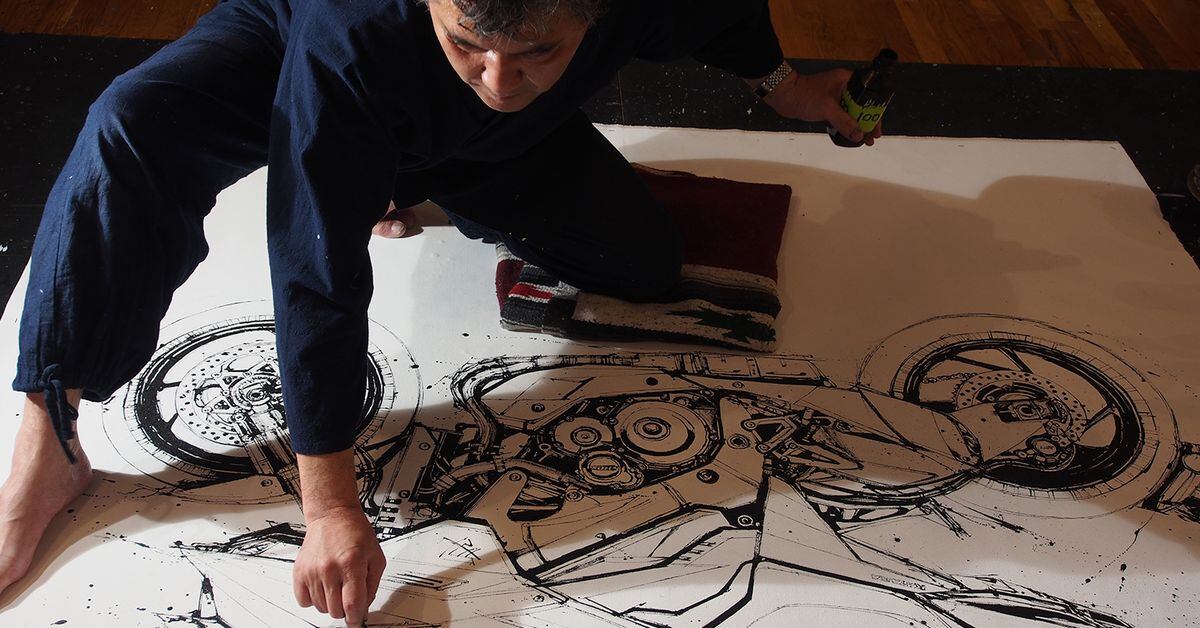 Makoto Endo Paints The Suzuki Katana - Cycle World