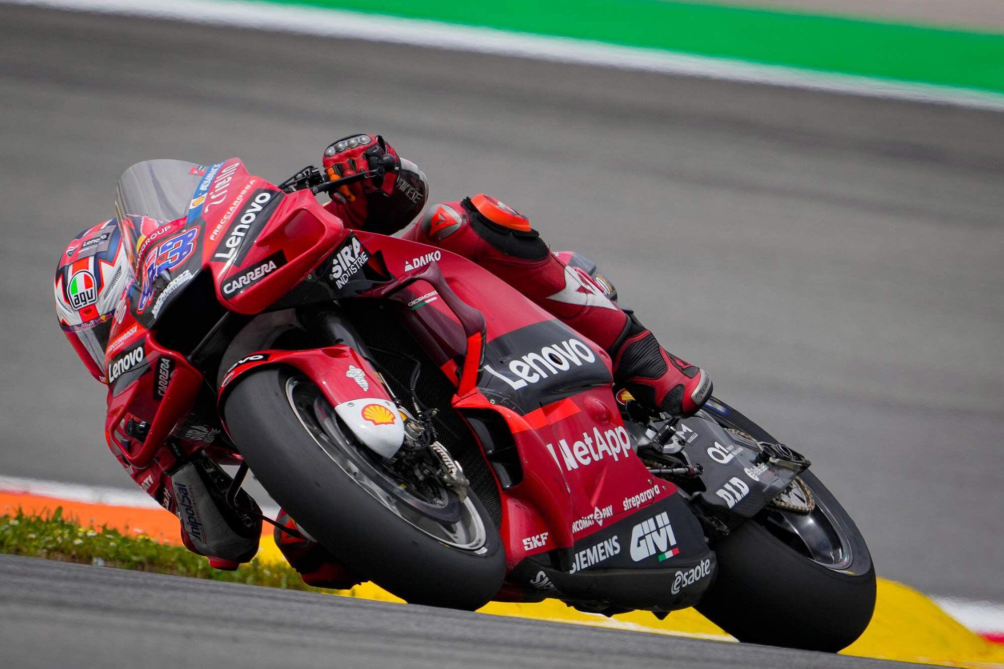 Jack Miller was another Portimão DNF. He and Joan Mir tried to outbrake each other. Miller lost the front, and both went down.