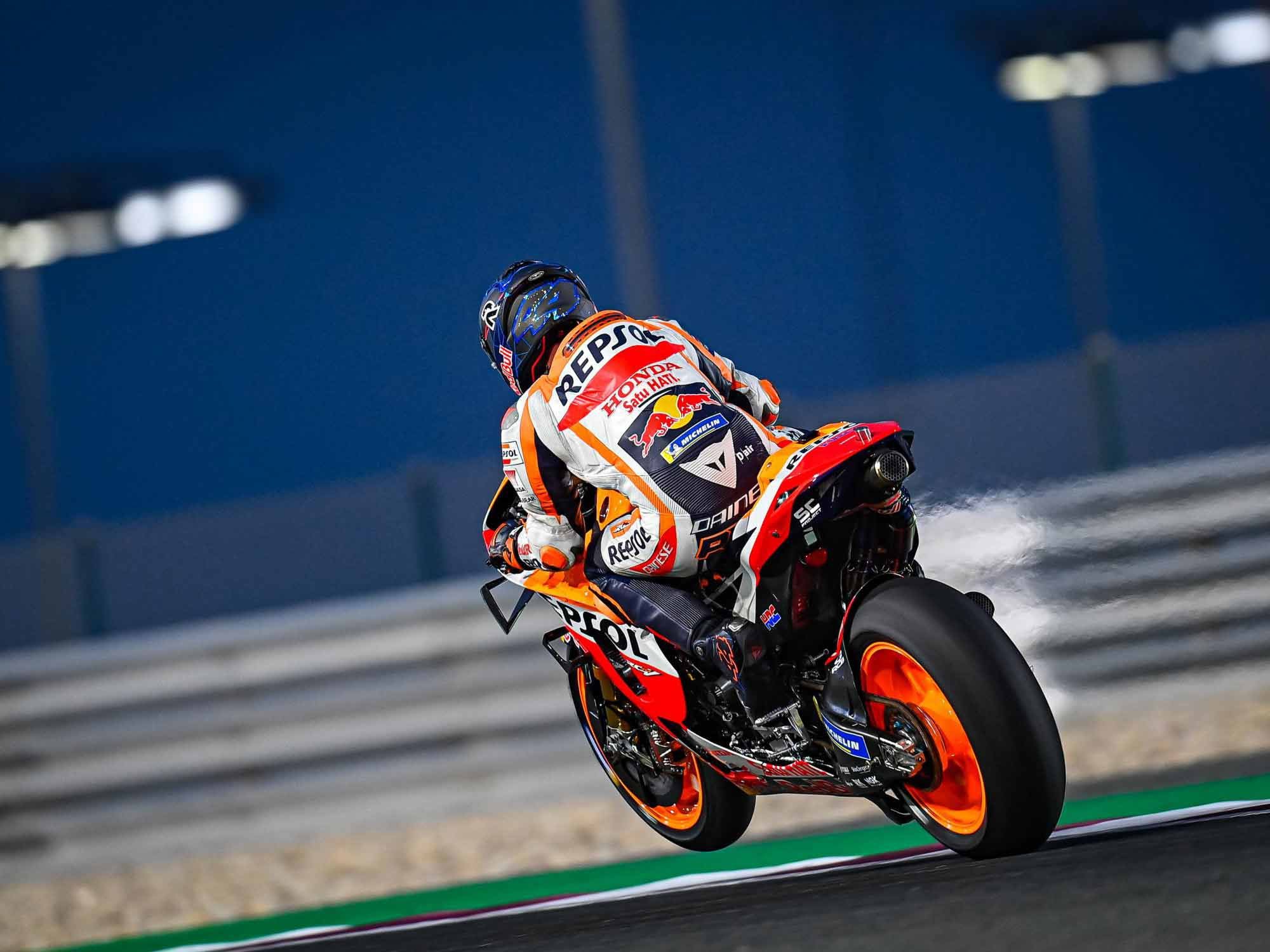 Pol Espargaró was the top Honda rider in testing.