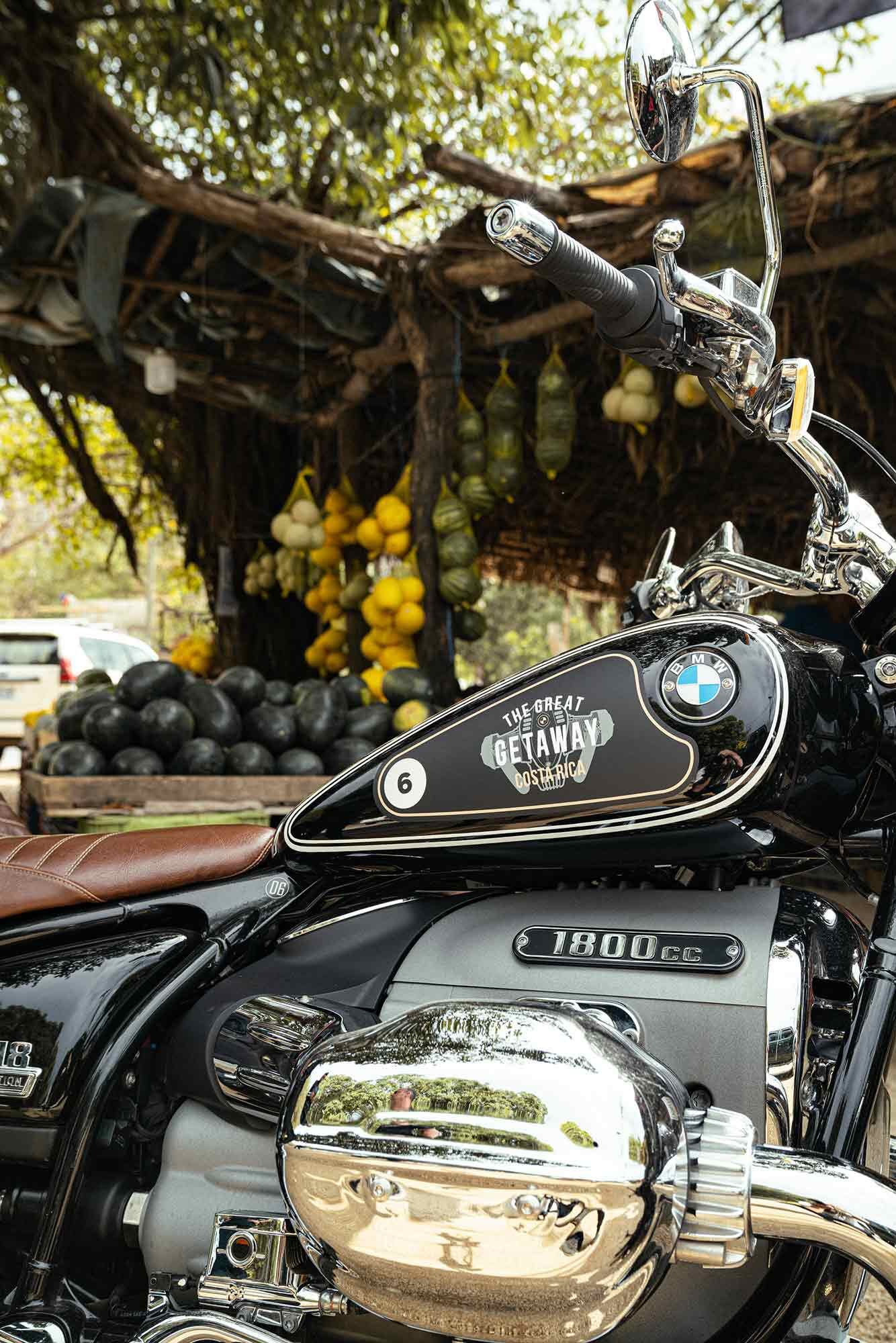 The bulging heads of the boxer engine don’t allow for traditional freeway peg positioning. But BMW offers accessory leg rests to solve that problem.