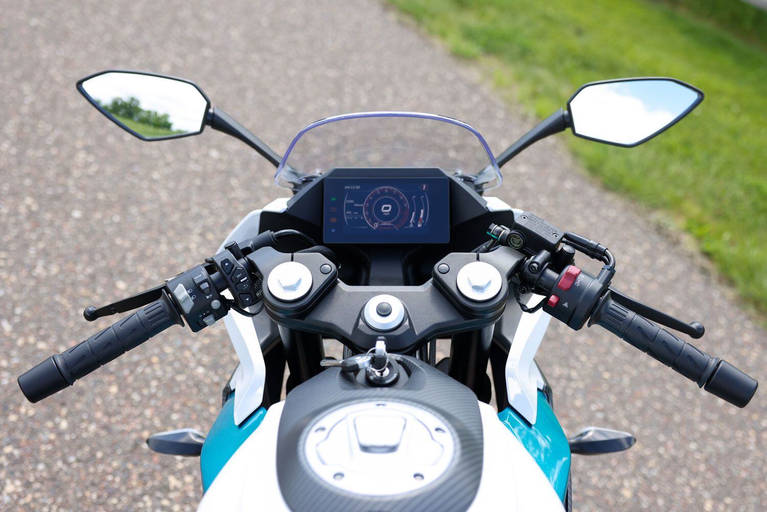 A look at the 300SS cockpit. It takes some stretching to reach those mirrors.