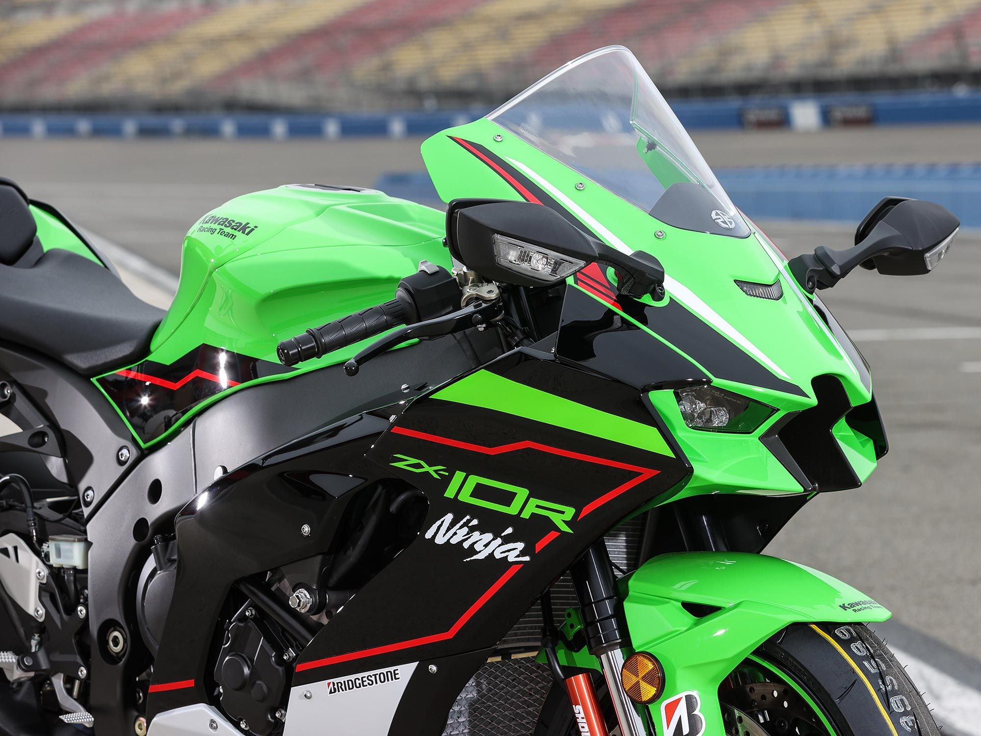 Integrated winglets and LED headlights are new for the 2021 Kawasaki ZX-10R.