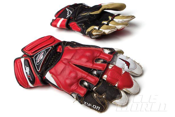 KUSHITANI GPRグローブ 6-1.1 Mサイズ ホワイト Gloves: Kushitani GPR-6 Racing
