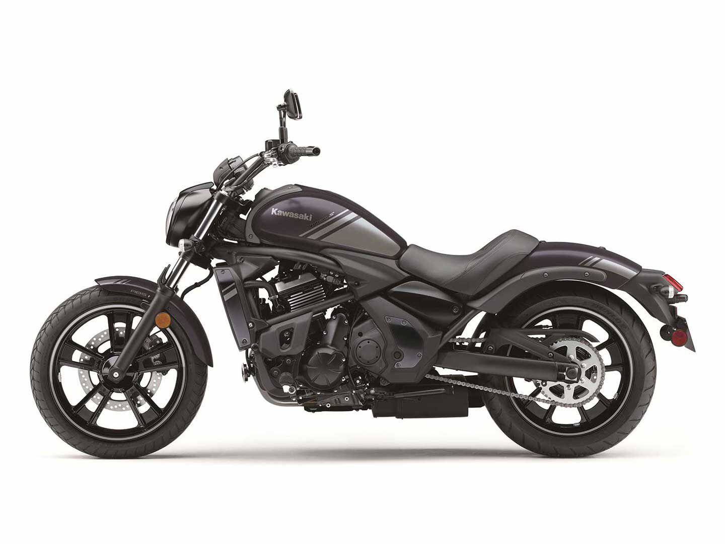 Not your average traditionally styled cruiser, the Vulcan S emphasizes performance over retro looks.