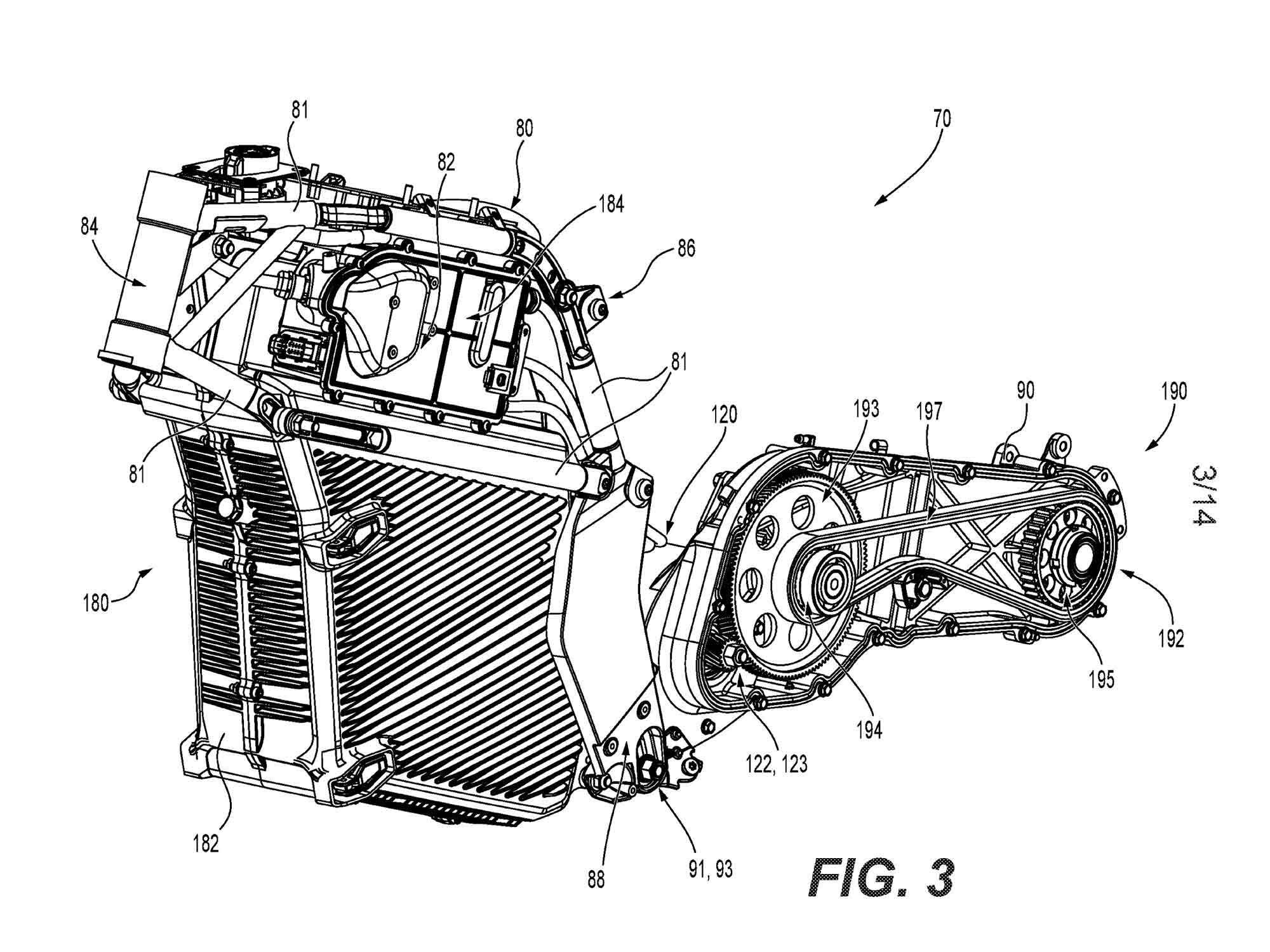 The modular platform would involve a central frame holding the battery pack that could be angled to fit various configurations.
