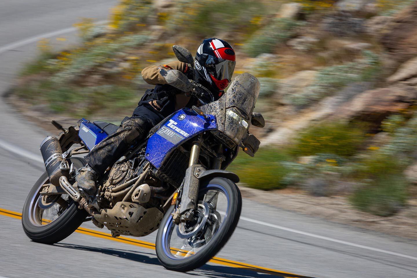 The Arai XD-5’s Max Vision visor provides an excellent field of vision.