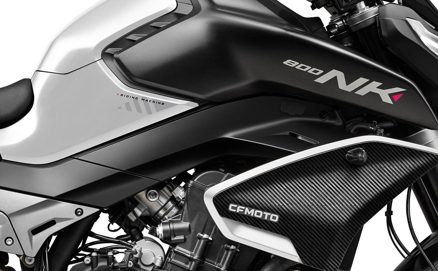 Close-up of the right side of the bike.
