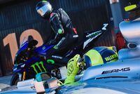 Rossi in F1 car