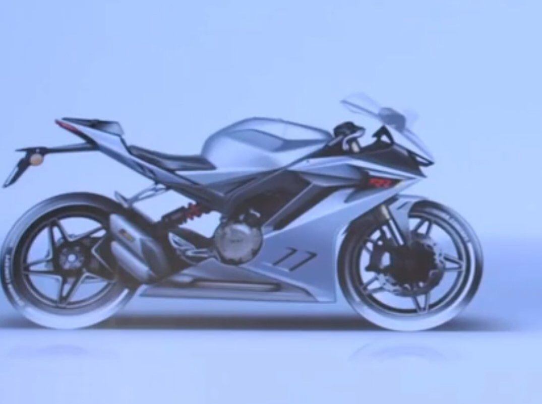 The also-planned 800RR shares the same engine, frame, and wheels, though it gets the fully faired sportbike treatment.
