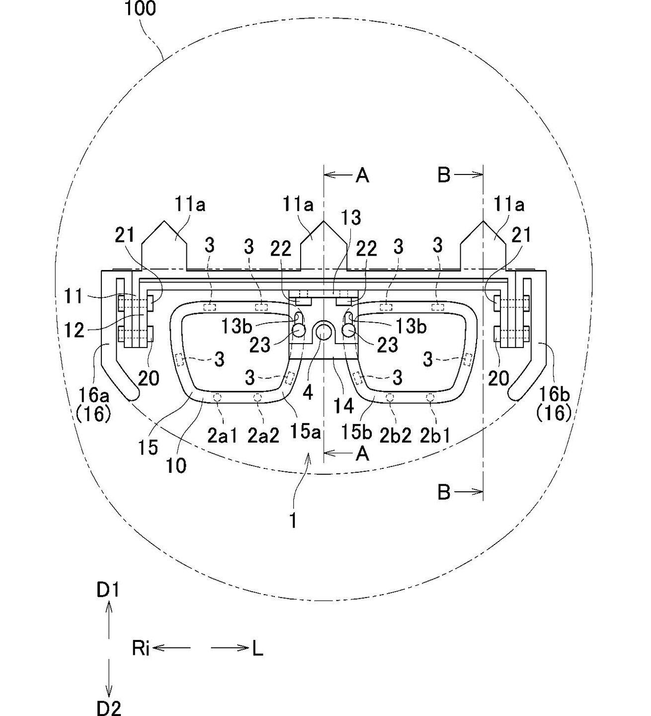 Yamaha’s current patents show a system that utilizes rider-facing cameras in addition to a passthrough view that allows the computer to overlay the info where the rider is looking in their line of sight.