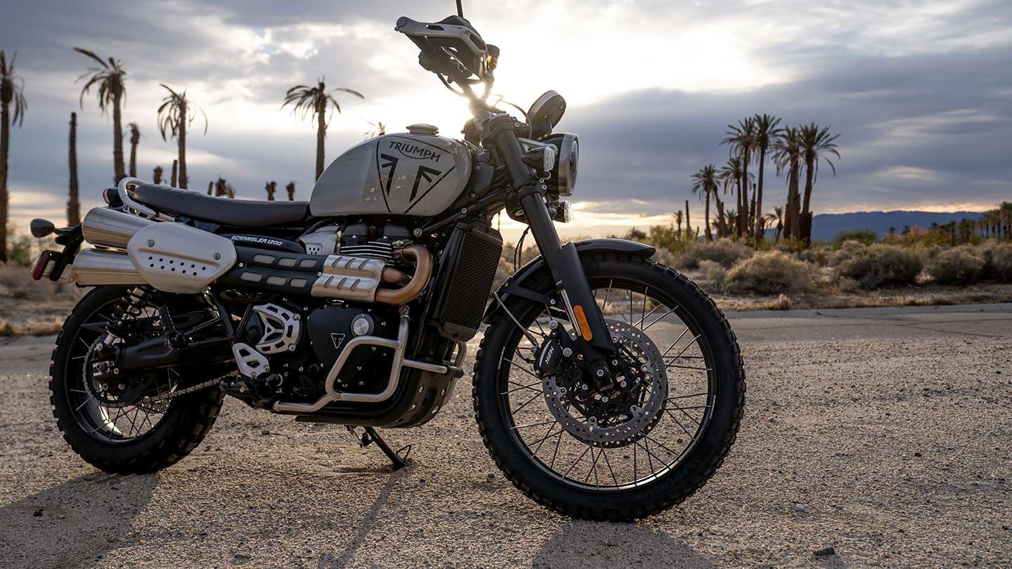 New for 2024 is the Scrambler 1200 X, which helps differentiate the two models a bit more with its lower suspension, seat height, and price.