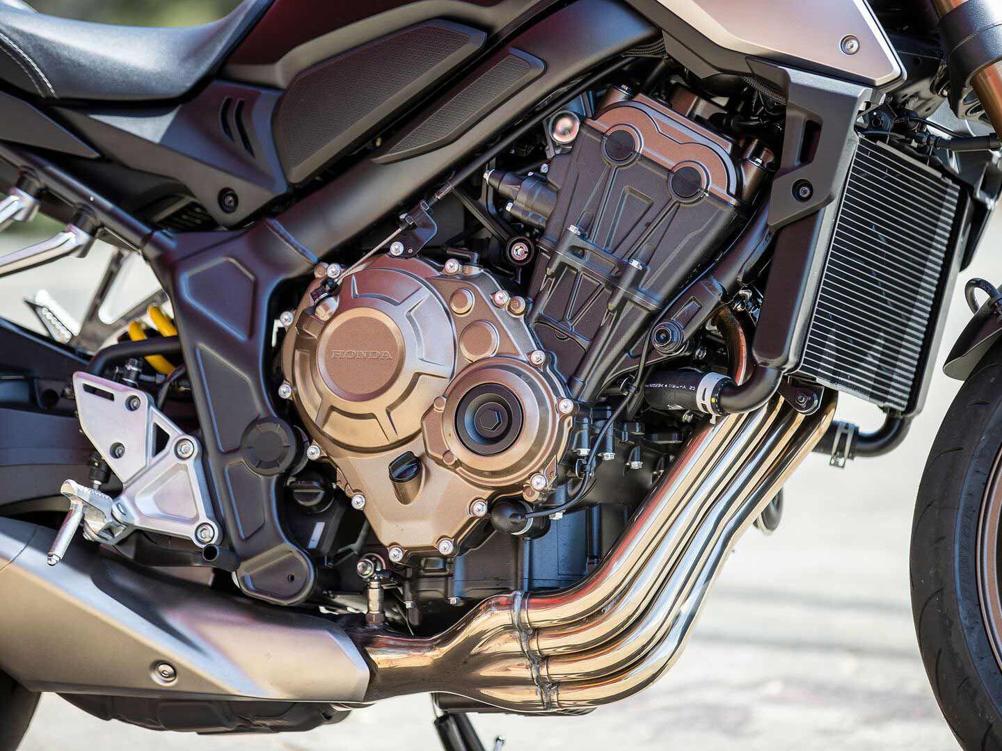 The 649cc engine loves to rev and rev high.