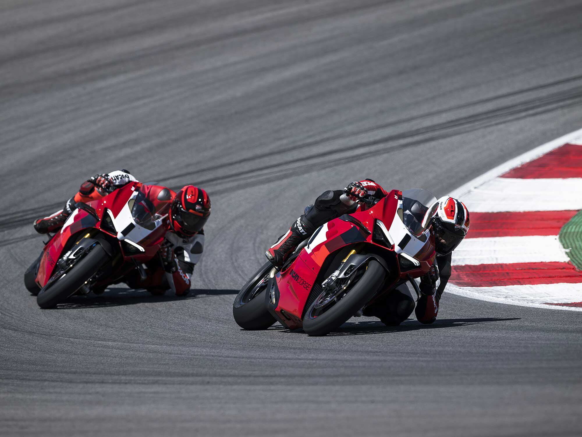 The new Panigale V4 R in its element.