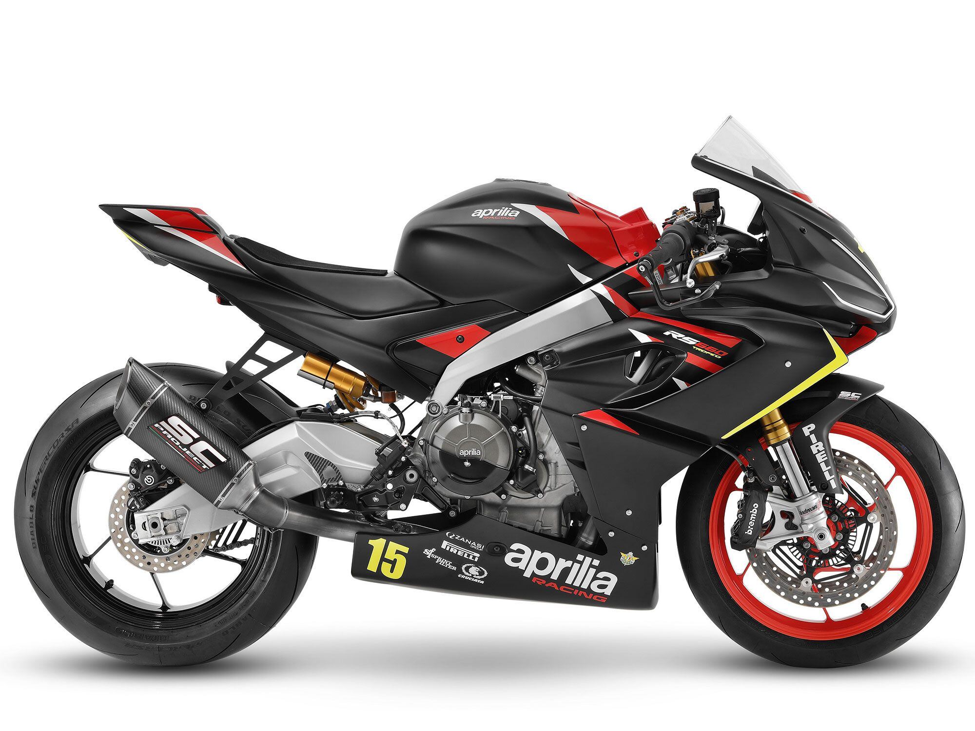 Changes include a lighter and narrower Flex Frame for better ergos, and a lighter, revised exhaust.