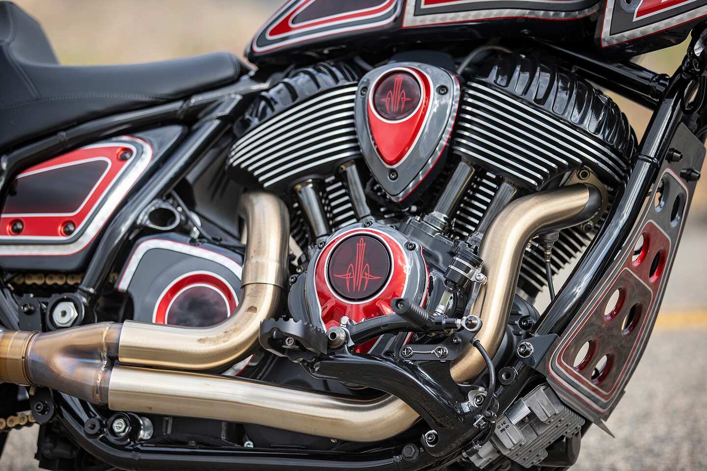 There’s hardly an inch on the bike that hasn’t been painted by Schultz Designz.
