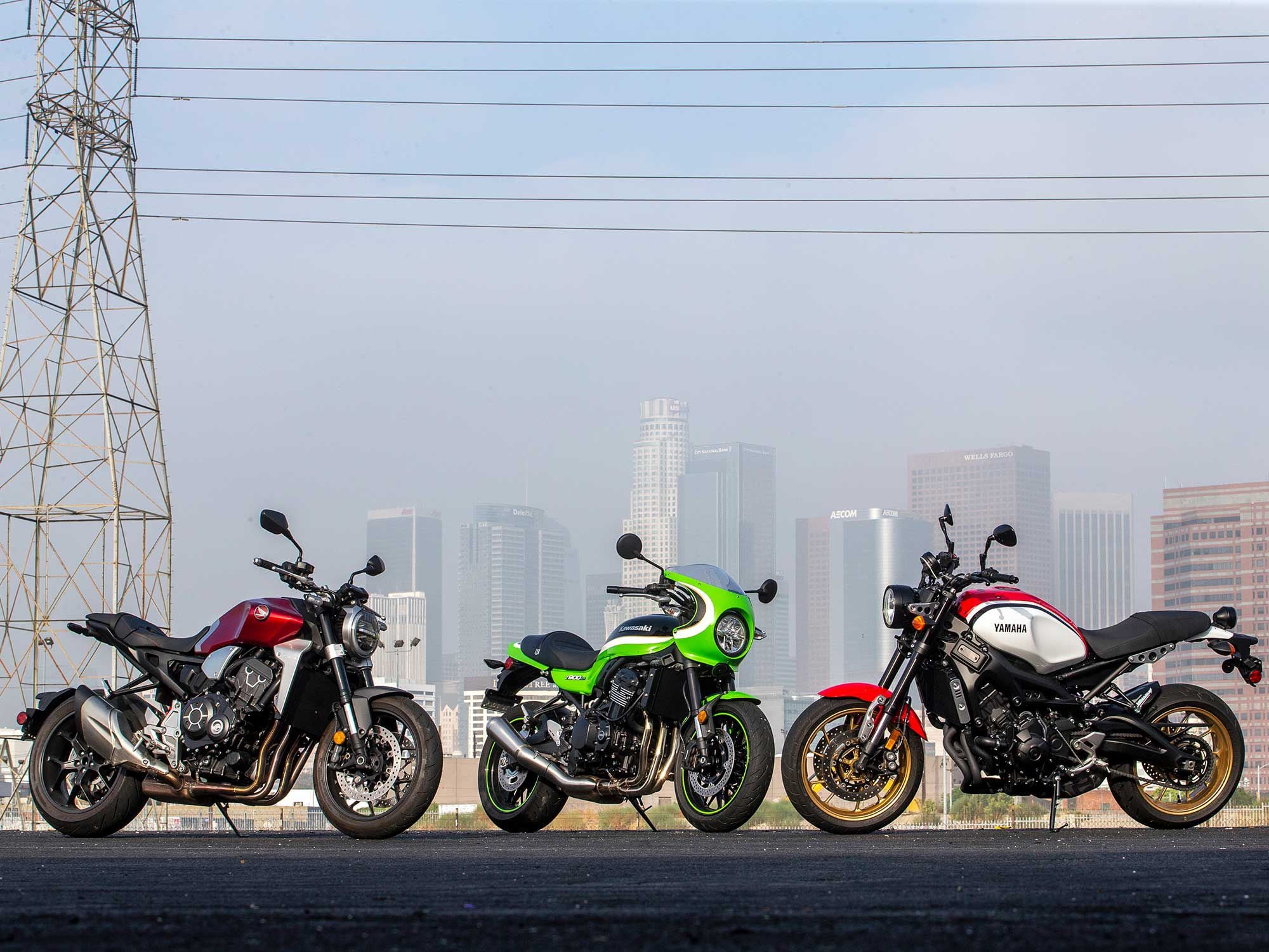 The new era of Universal Japanese Motorcycles in Downtown Los Angeles.