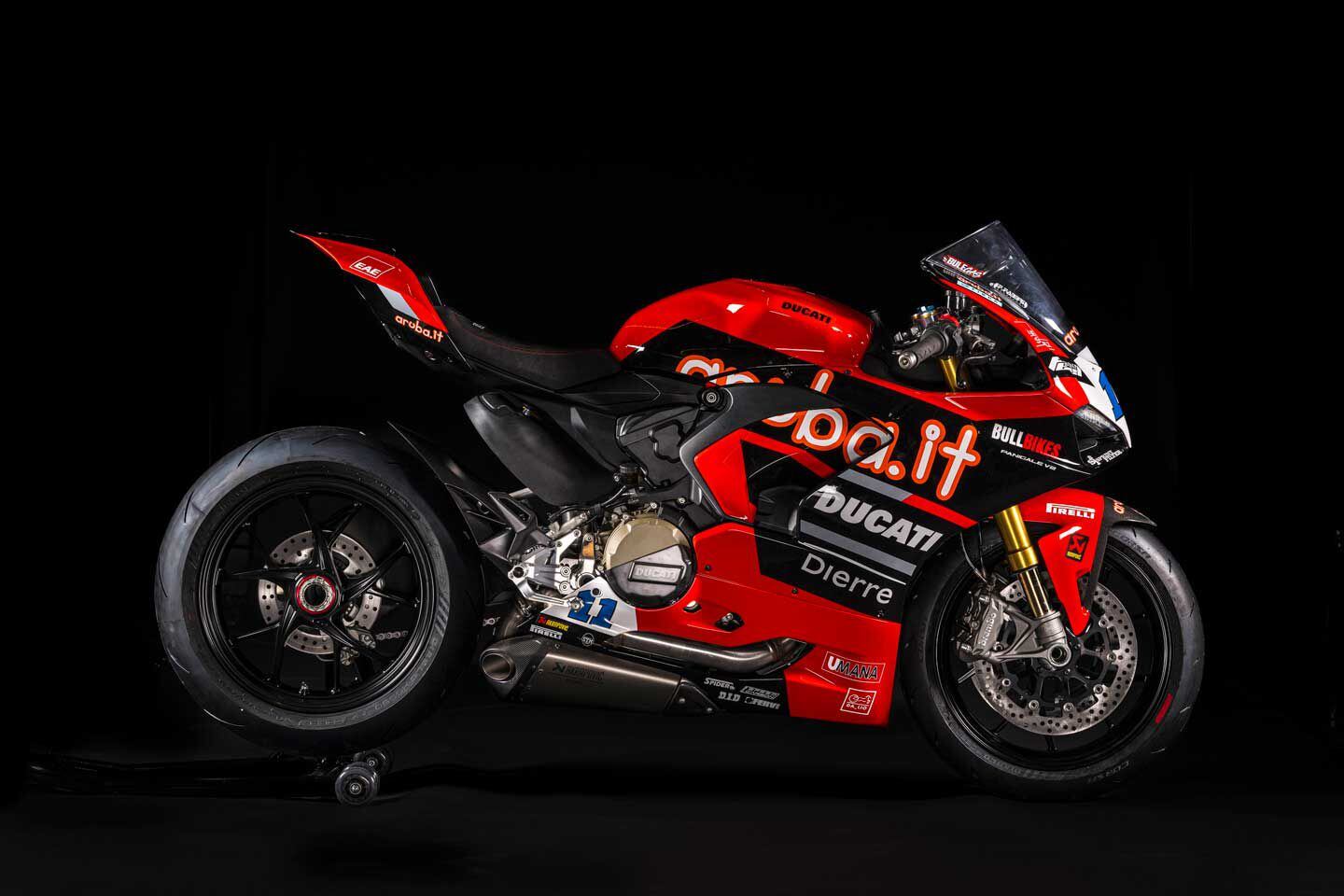 Nicolò Bulega’s Panigale V2 replica.