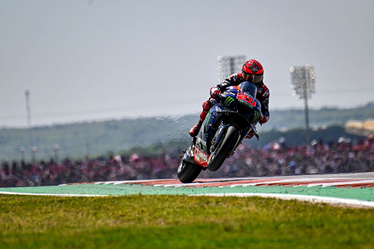 Fabio Quartararo finished third in Austin.