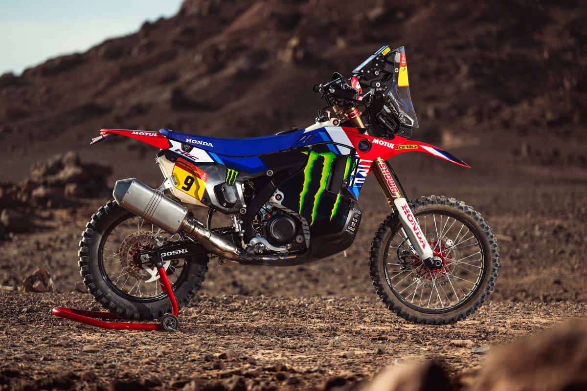 Honda is campaigning a new CRF450 Rally in 2024.