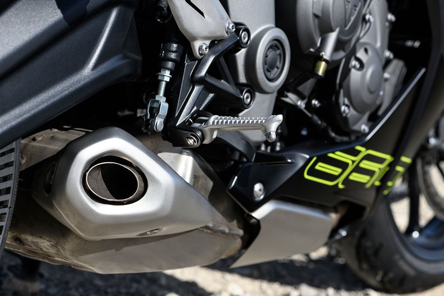 An updated exhaust has been altered for the best possible sound and flow.