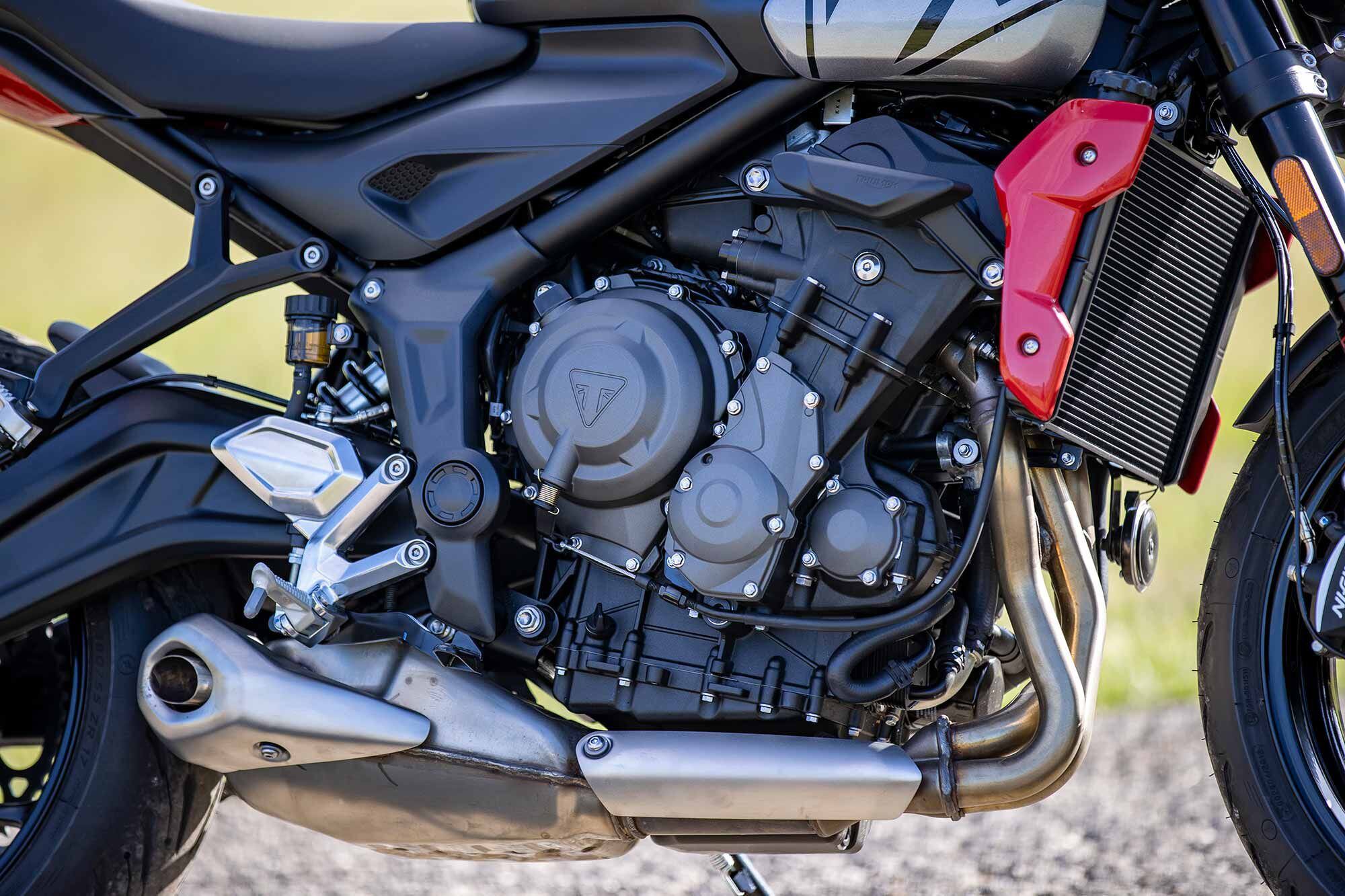 Triumph stuck to its guns, choosing an ultrarefined inline-triple engine to power the Trident 660.