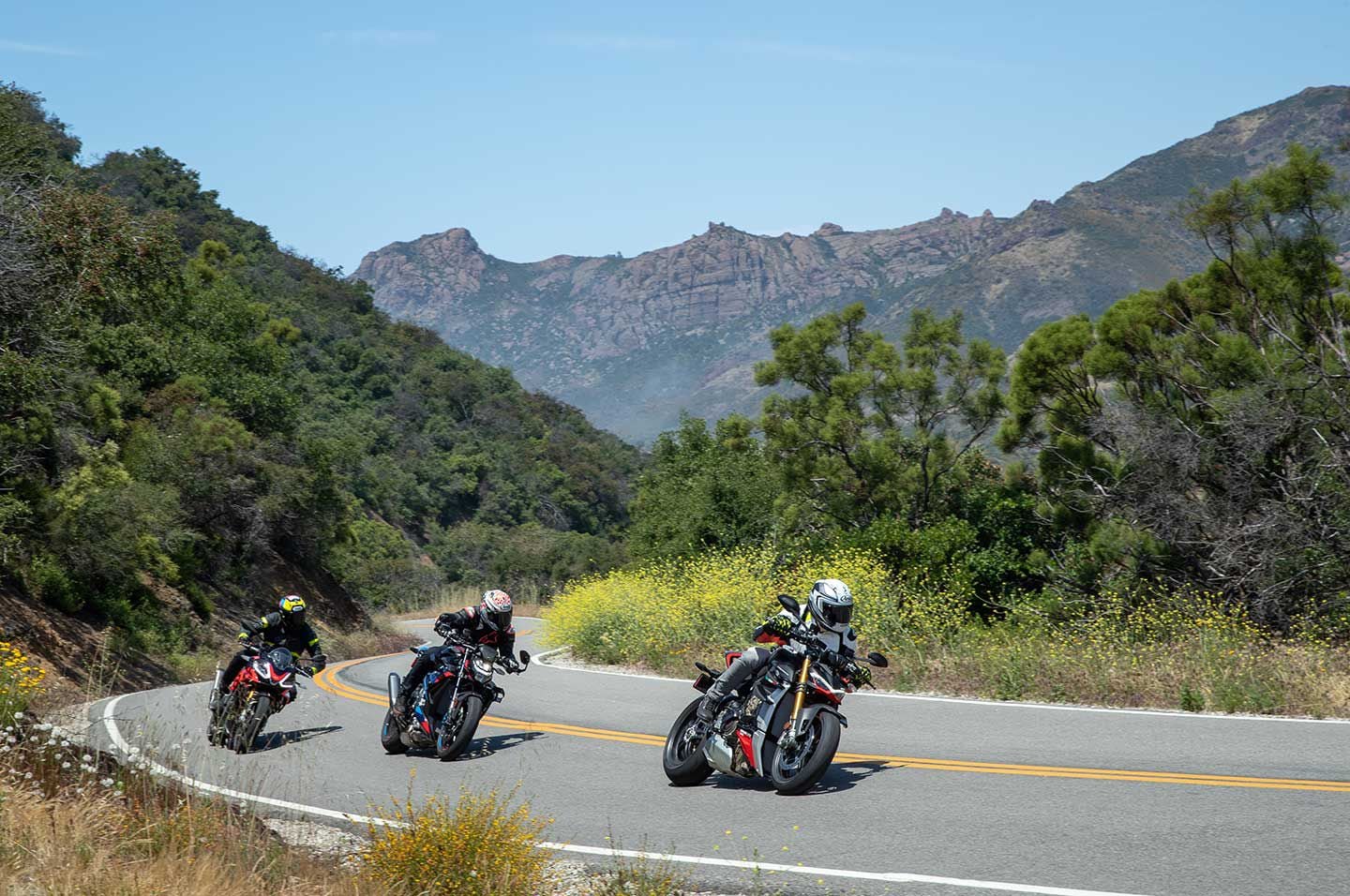 These three bikes are amazing on the street.