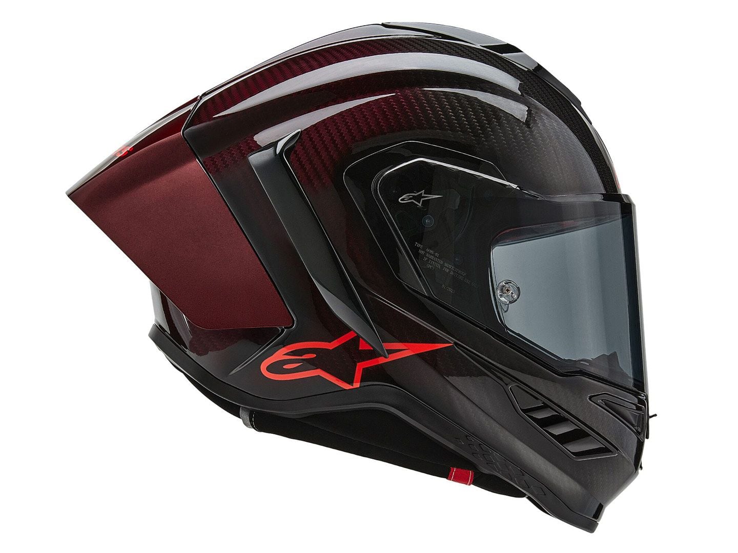 The R10’s shape is the result of countless hours spent in a full-scale wind tunnel. Notice the bottom edge of the chin bar, which has been sculpted to reduce the chance of collarbone injury. A softer EPP (Expanded Polypropylene) liner extends beyond the shell and is covered by a rubber compound.