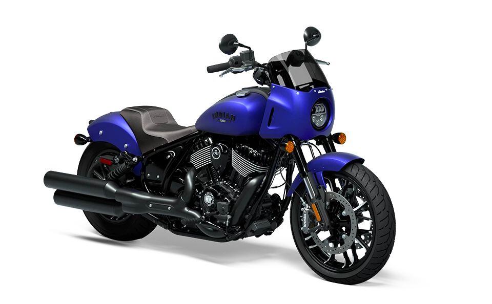 The 2023 Indian Sport Chief in Spirit Blue Smoke.