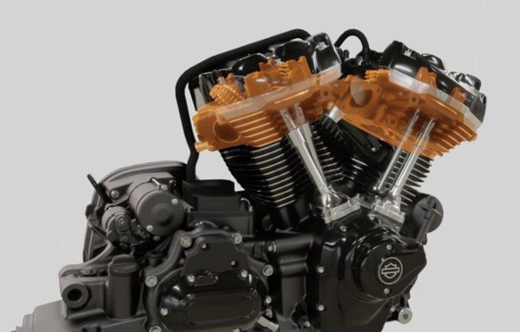 Liquid-cooling is used in the heads to fend off damage to the valve seats by high temperature.