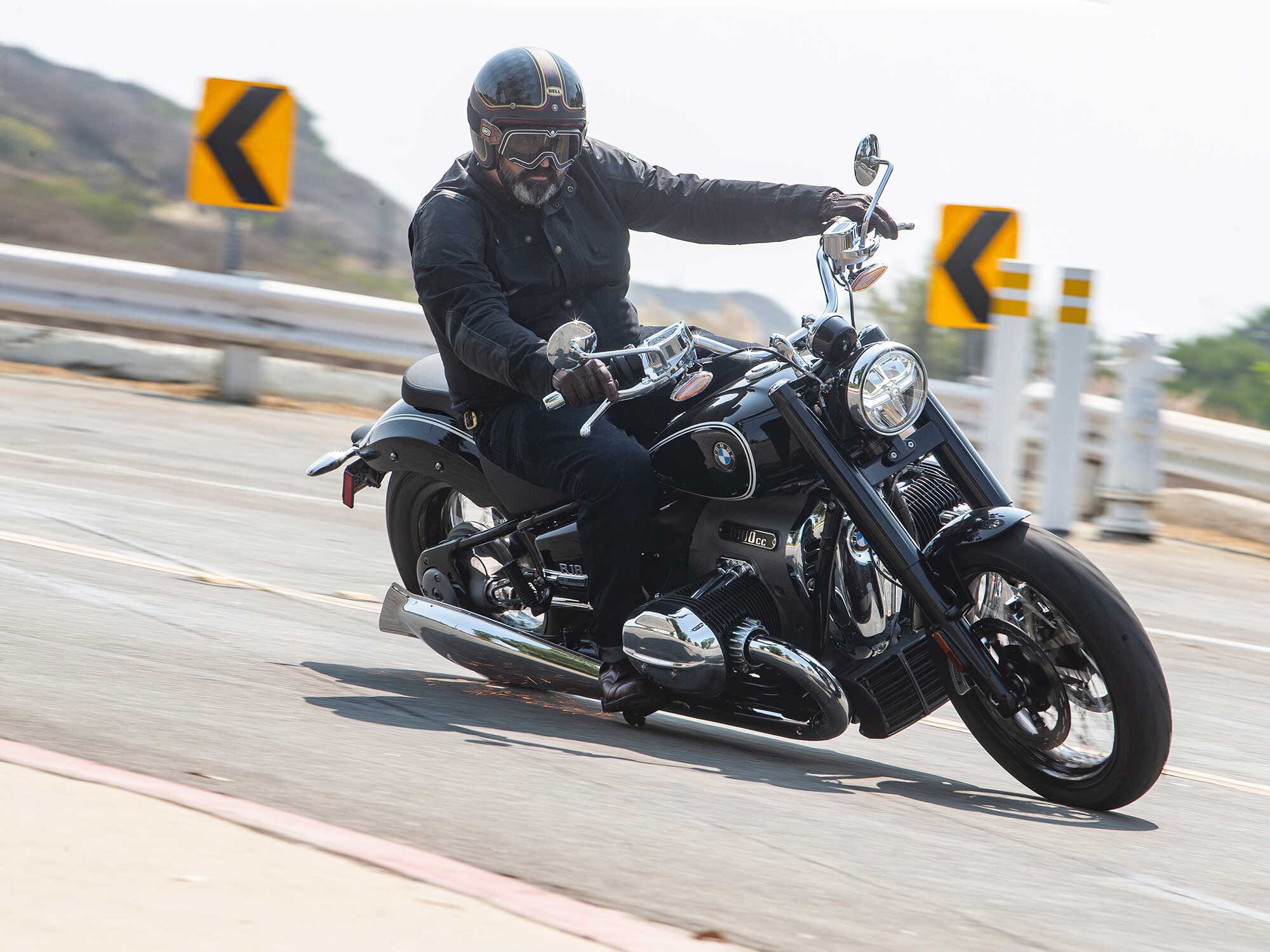 Every motorcycle has a maximum speed in which it can safely complete a corner due to many factors. Here a limited lean angle is a dominant factor.