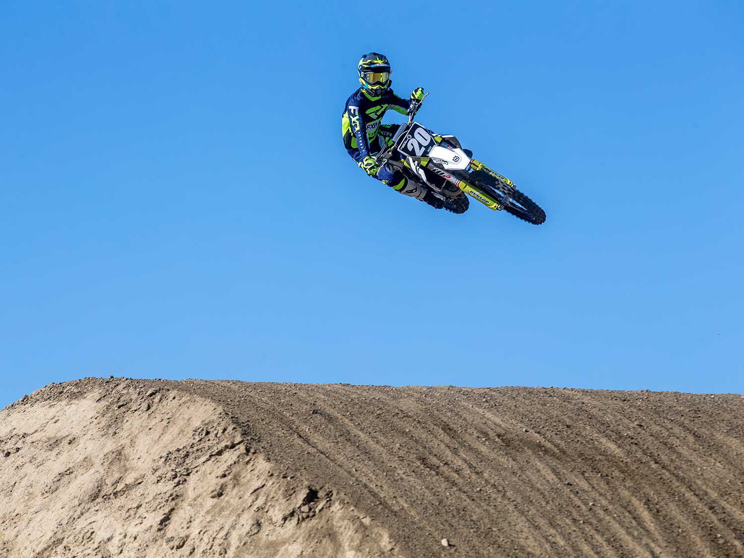 “Overall, the Husqvarna FC 250 is a very easy motorcycle to hop on and ride, but seems to keep getting better with more speed. It is a winner in my book as it blends the balance of potency and rideability that I am looking for.” <em>—Michael Gilbert</em>