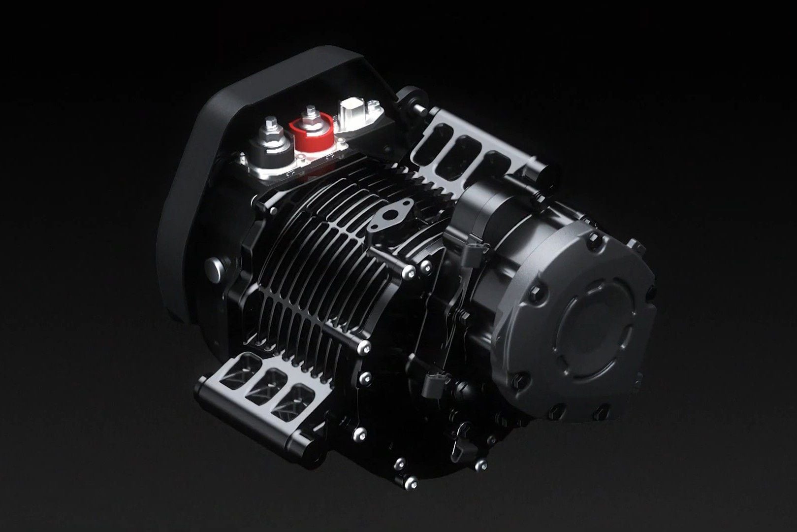 The 11kW motor that will power Kawasaki’s first two electric motorcycles.