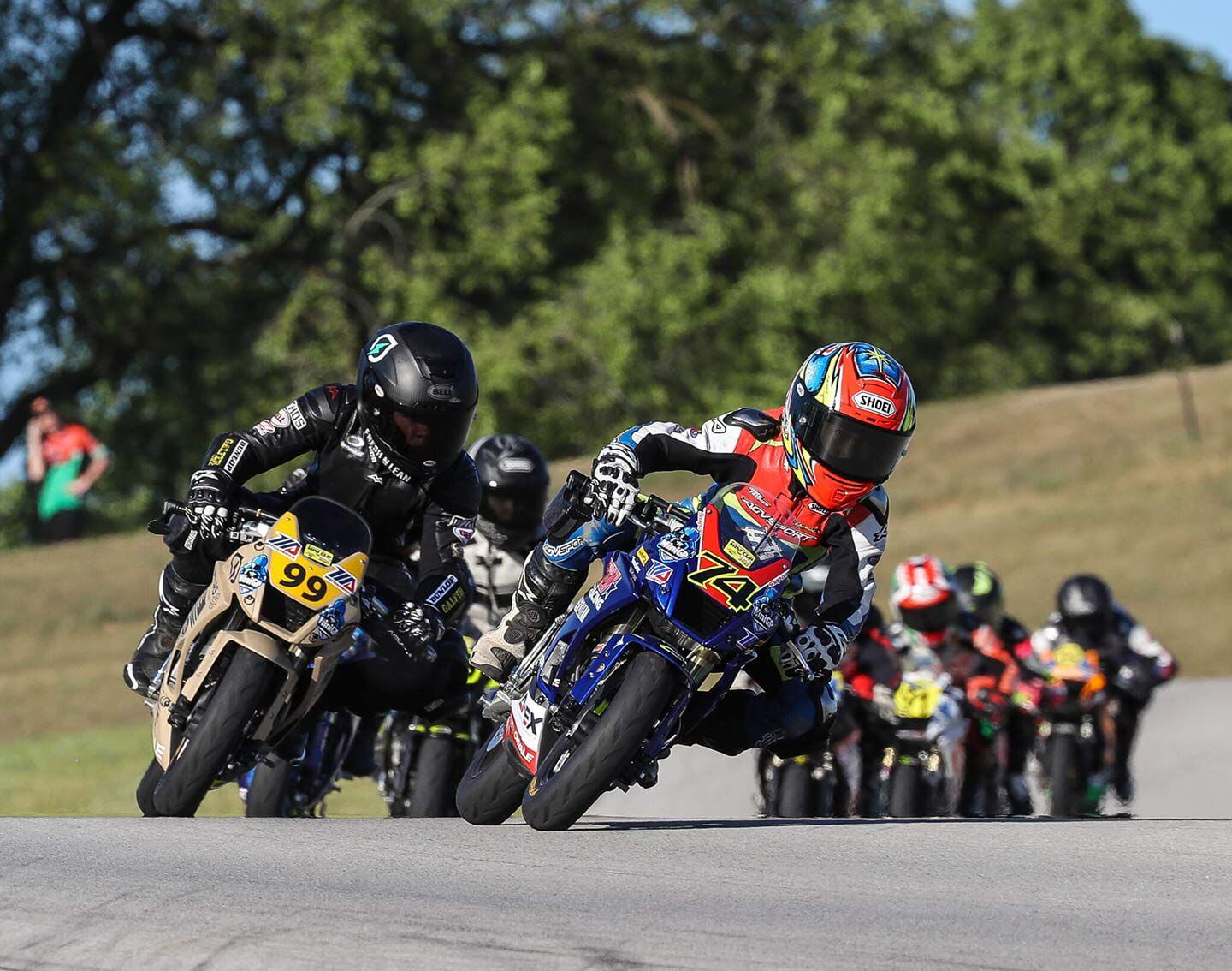 The racing is tight, and the Ohvale subclasses in the Mini Cup can qualify racers for the FIM MiniGP World Series.