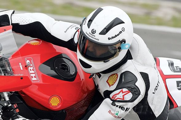 Schuberth SR1 Helmet in action