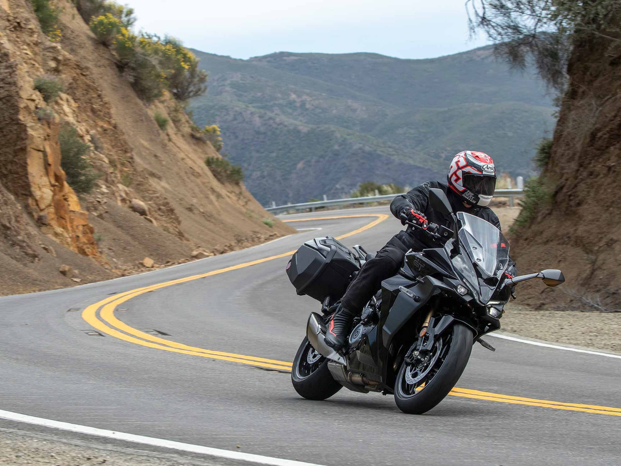 The 2022 GSX-S1000GT+ reintroduces Suzuki’s modern sport-touring option with an emphasis on sport.