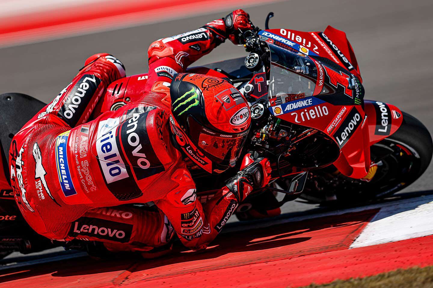 Francesco Bagnaia took the win in Mandalika at the Grand Prix of Indonesia to regain the point lead after briefly losing it to Jorge Martín.