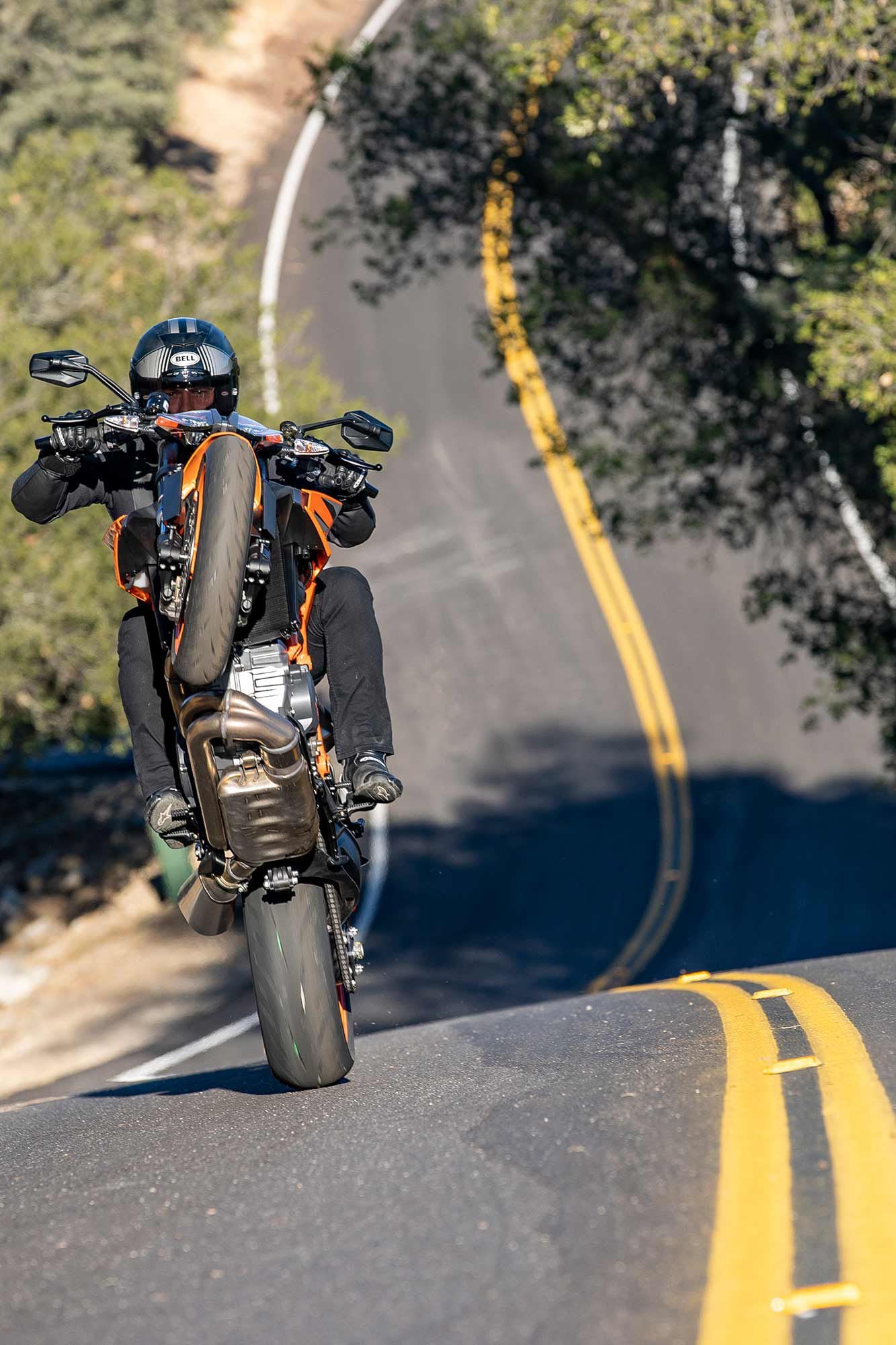 While being honed for the track, the 2022 KTM 1290 Super Duke R Evo is so much fun on the street.