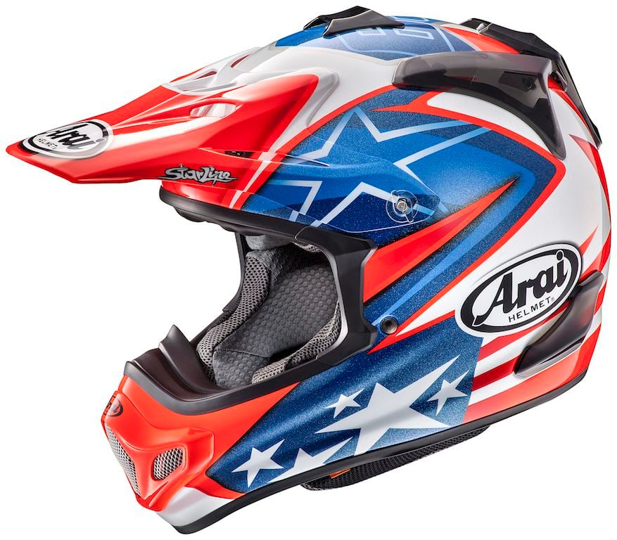 arai chaser-x hayden replica helmet Corsair-X keeping the rider cool and helping to reduce fogging Arai RX-7V Hayden Motorcycle Helmet