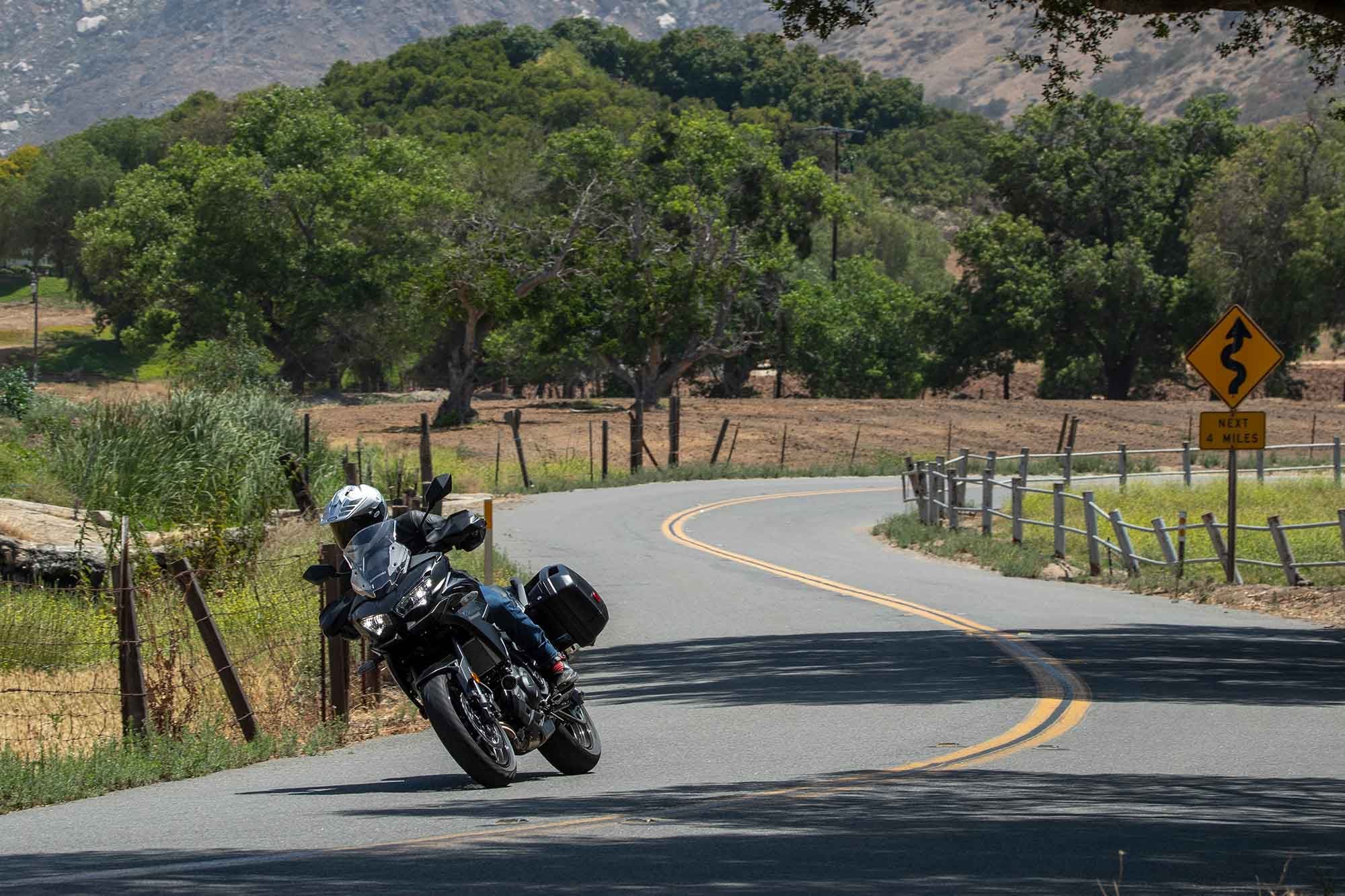 An extremely agile chassis provides quick handling characteristics when the road gets twisty.
