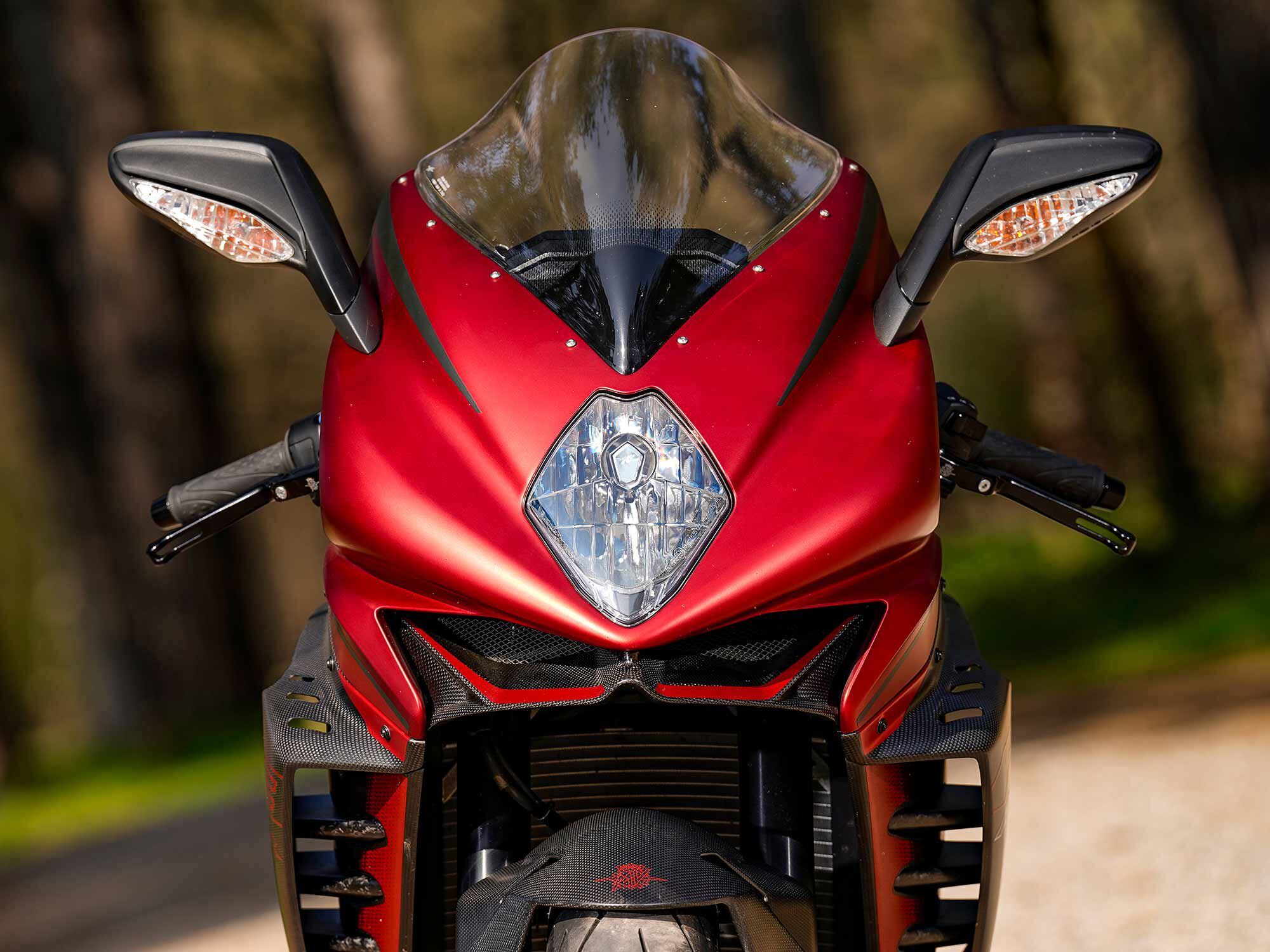 Note the F3 RR’s new aero package, designed to add downforce and stability at the high speeds where they’re most needed.