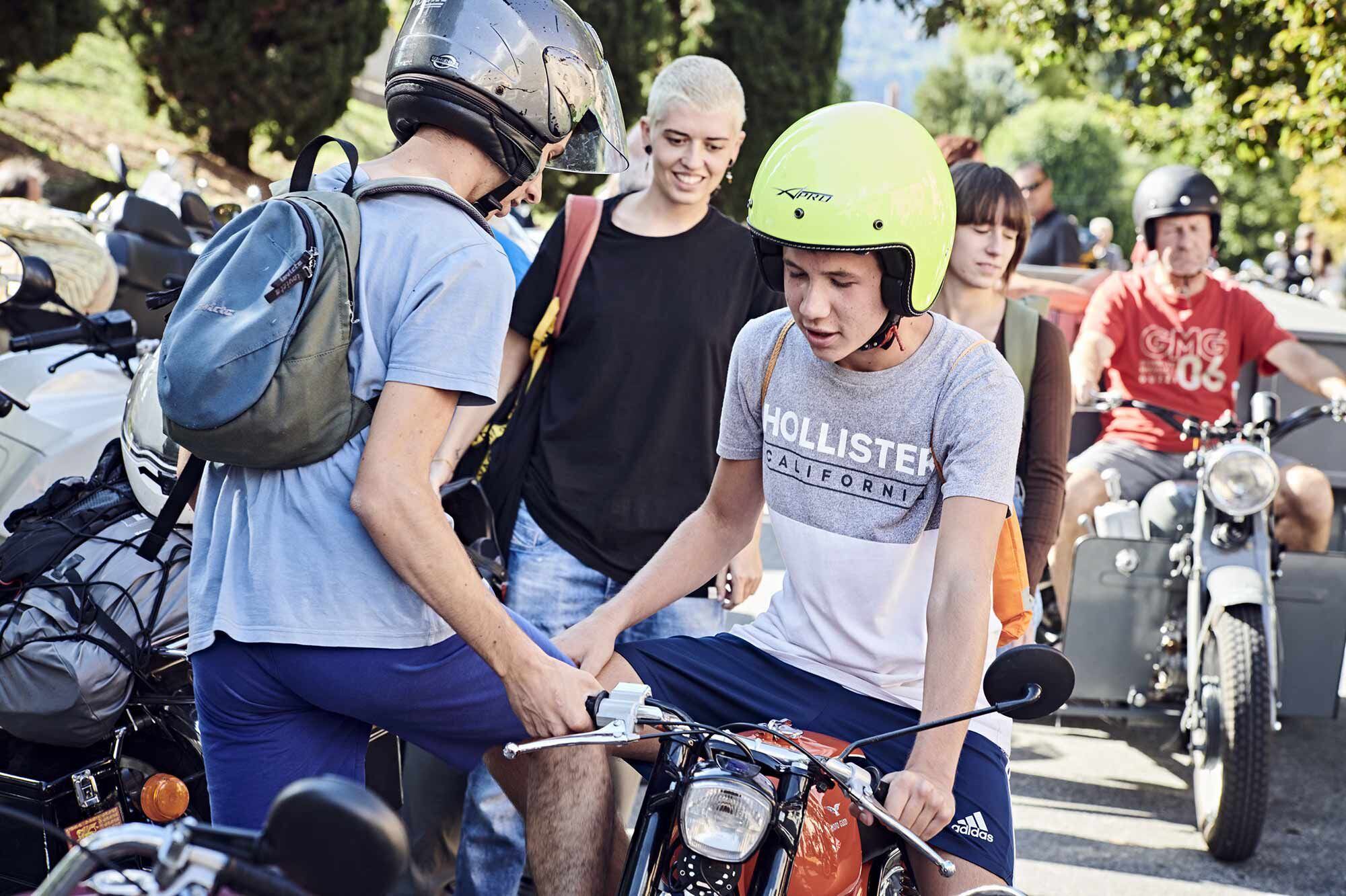Lots of stateside motorcycle rallies look like geriatric conventions. Not the GMG. The love for Guzzi (and motorcycles in general) in Italy knows no age limits. Here’s to the future, and the next 100 years.