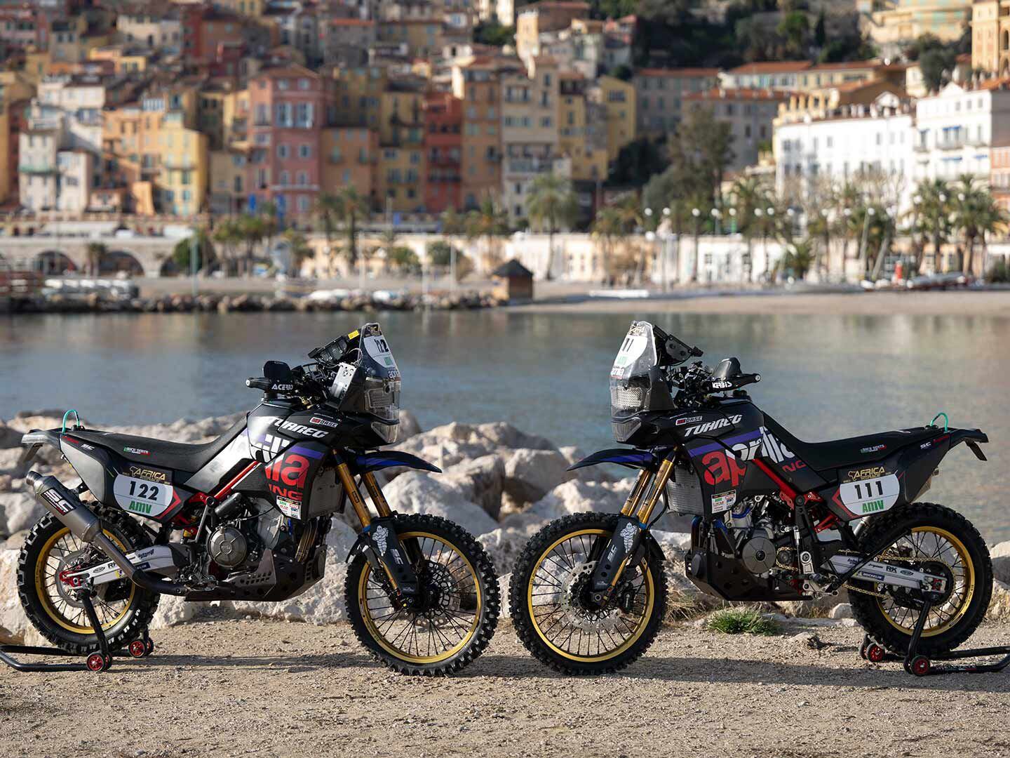 Aprilia Tuareg at the sStart of the Africa Eco Race