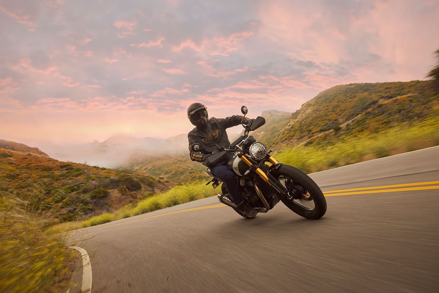 Triumph sees most of the Scrambler 400 X’s time will be spent on the street (like most scramblers and ADV bikes), despite getting longer-travel suspension. Metzeler Karoo Street tires reveal the X’s true capability in the dirt.